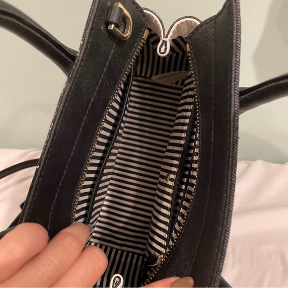 Kate Spade Saffiano-Trimmed Denim Handle Bag - Picture 2 of 5